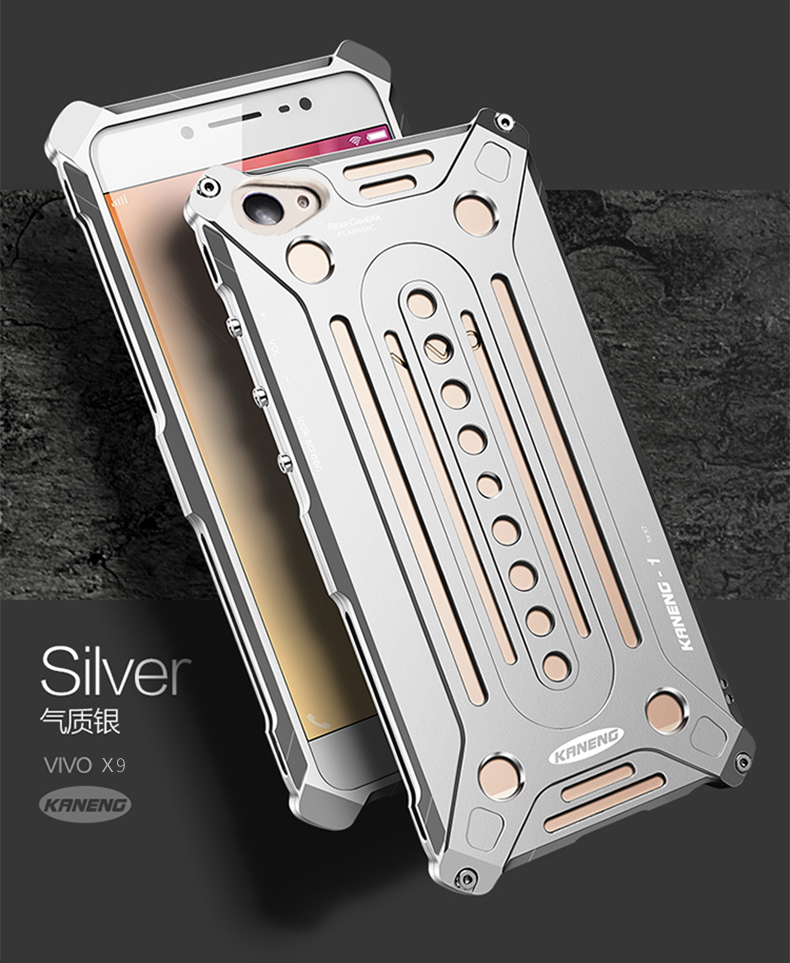 KANENG Powerful Aluminum Shell Shockproof Aerospace Metal Case Cover for vivo X9