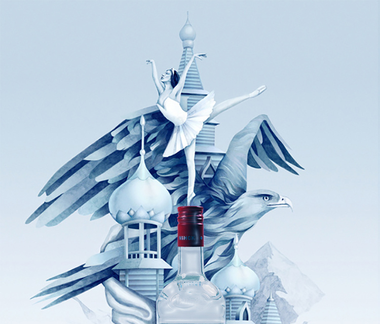 首都 伏特加 40度俄罗斯原装进口进口洋酒烈酒