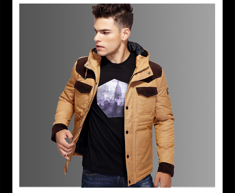 男装 羽绒服 evidoma evidoma艾多玛2014秋冬季新款韩版修身短款男