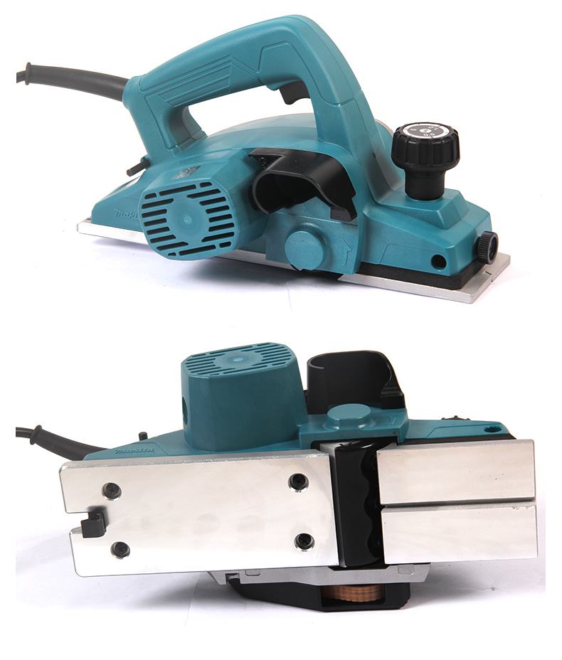 makita牧田电刨m1902b木工用电动刨刀木材刨削加工电刨子m1901b电动