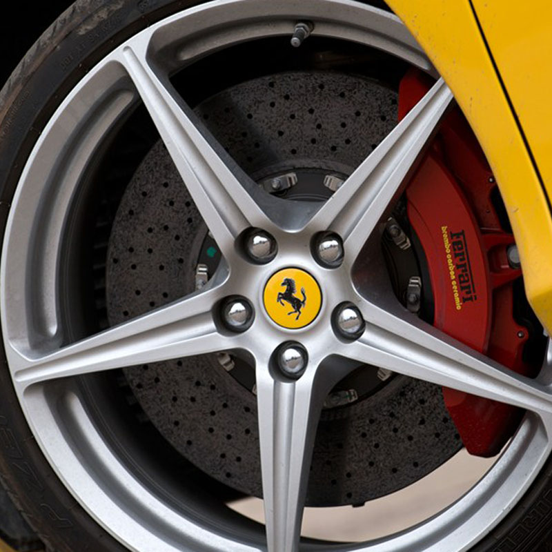 标跃法拉利458430559加州f12轮毂盖黑马黄标轮毂标钢圈轮盖中心盖车标