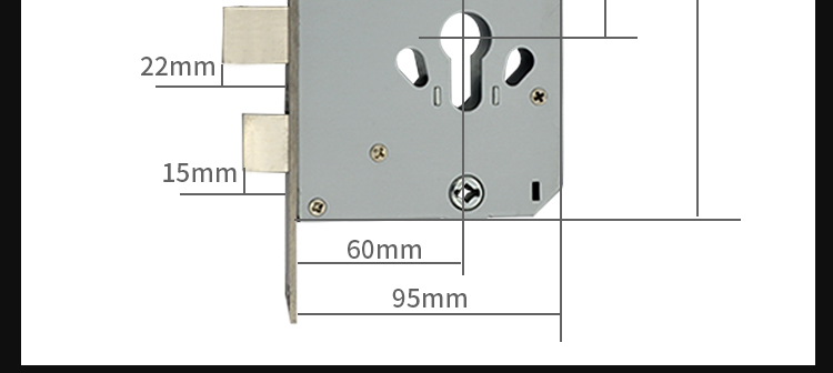 模帝乐mul-t-lock 防盗门锁体不锈钢加厚美式标准6068锁体双活单活