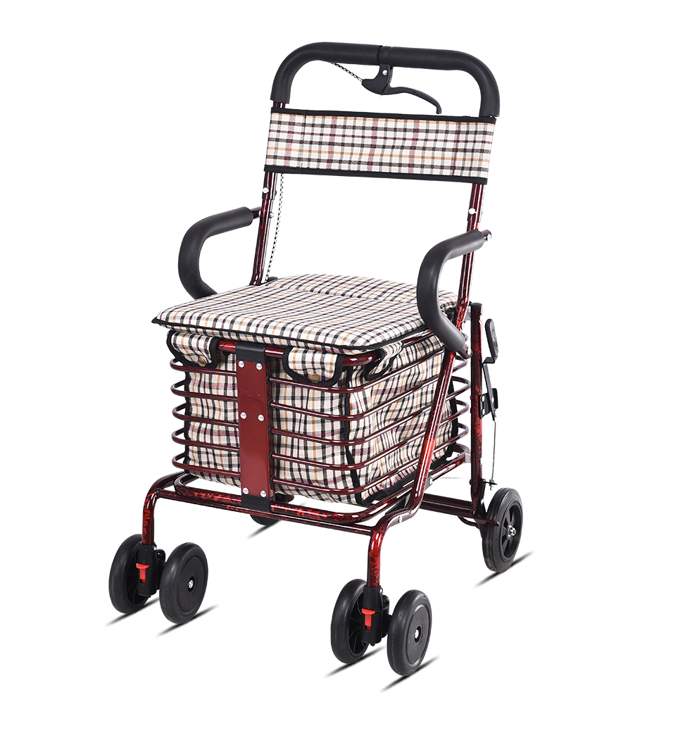 爔锐xirui老年购物车折叠可坐老人手推车助行代步买菜车多功能带座椅