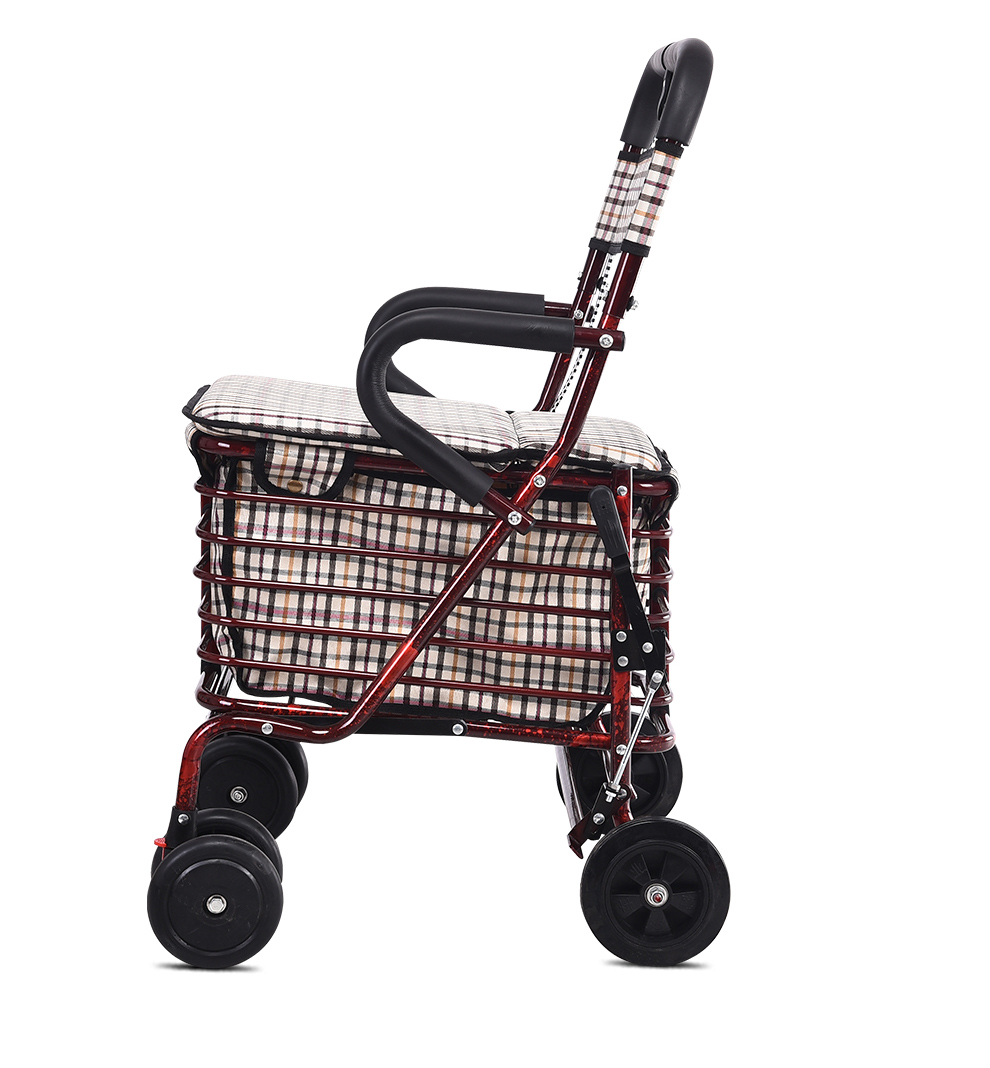 爔锐xirui老年购物车折叠可坐老人手推车助行代步买菜车多功能带座椅