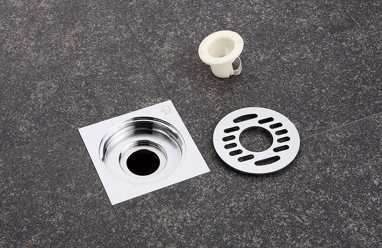 潜水艇(submarine)铜质地漏超薄防臭防虫厨房淋浴洗衣机地漏套装tf40