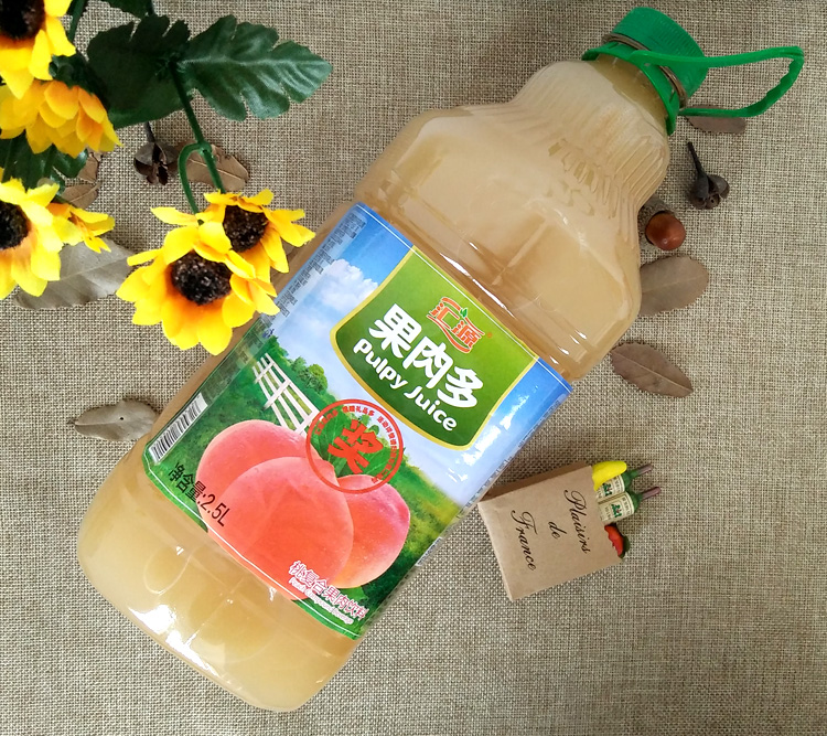 汇源桃汁25l6桶整箱果汁桃复合果肉果汁饮料大瓶装家宴聚餐婚宴饮品