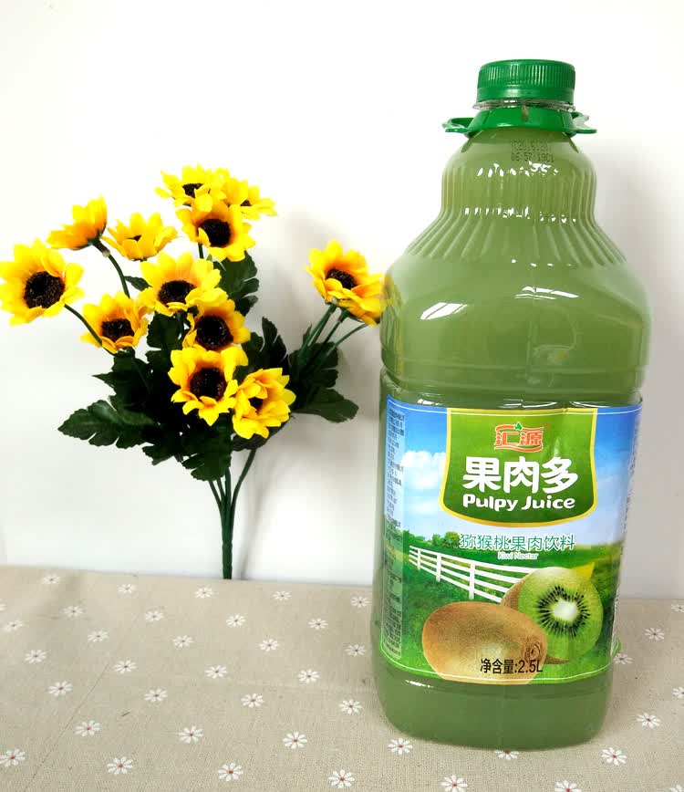 汇源 猕猴桃汁2.5l*6桶整箱 果汁饮料家庭大瓶装聚餐婚宴饮品 桃汁2.