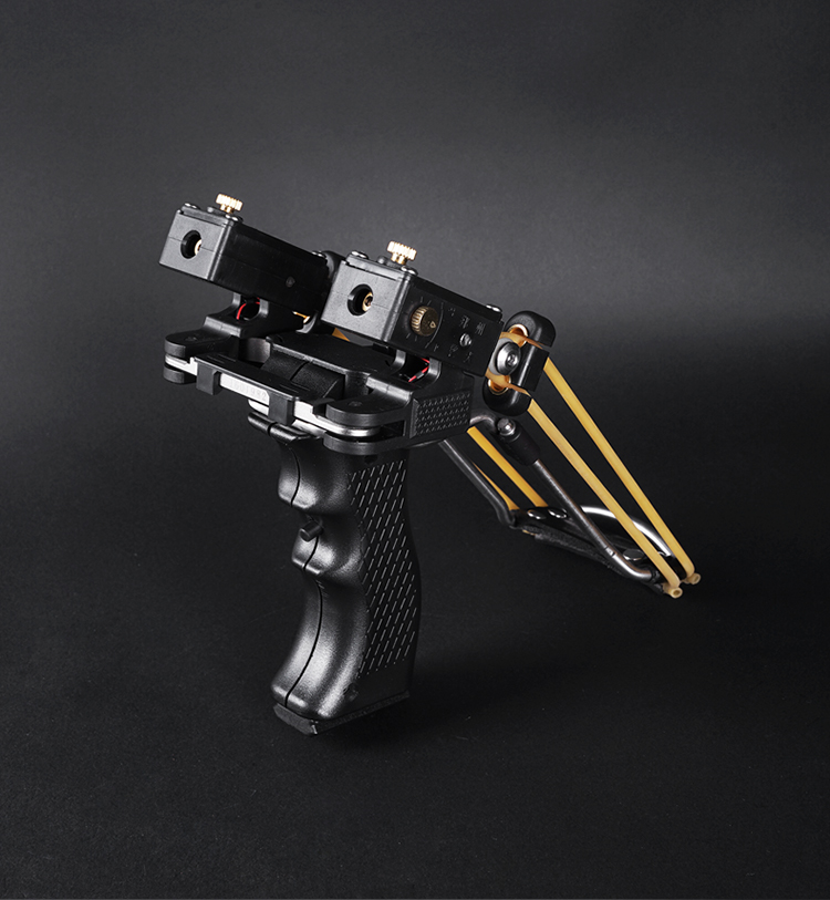 警弹弓犬钢户外成人竞技弹弓器珠弹枪带红外线激光弹弓打工具鸟军迷