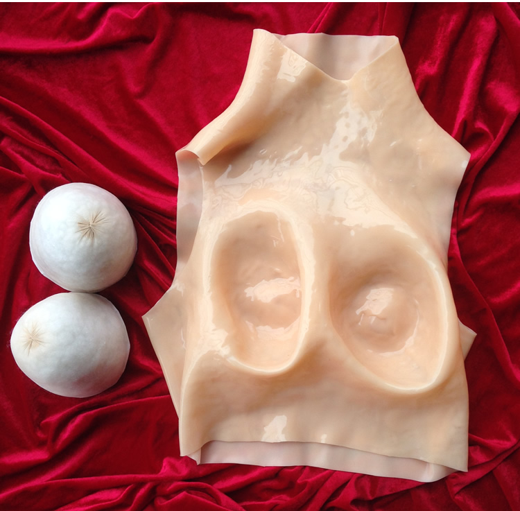 苾美 新款无皮假乳房连体cd变装义乳连体假胸假乳bcd伪娘假咪咪仿真