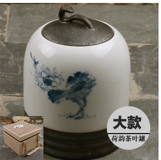 
                                        家茗茶具 精品礼盒手绘茶叶罐 储物罐 A-东之韵大号                