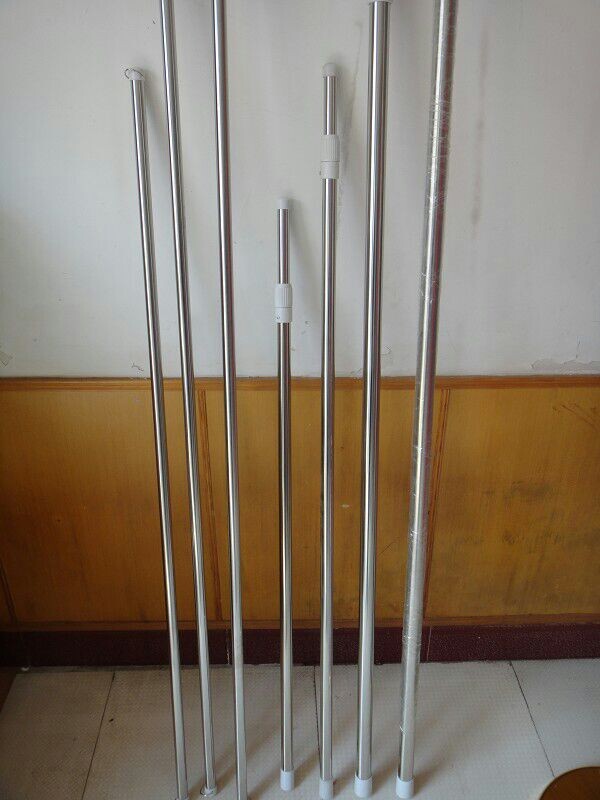 不锈钢伸缩杆户外手举旗杆伸缩手摇旗杆可配3号4号国旗红旗党旗使用3