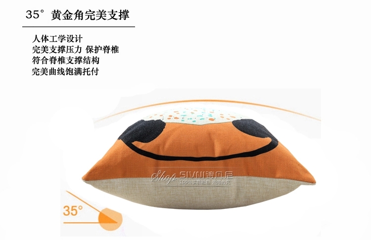 诗凡尼美式沙发抱枕套床头靠枕 儿童靠垫北欧宜家靠背含芯 蜜蜂鸟 45*45cm(含芯)