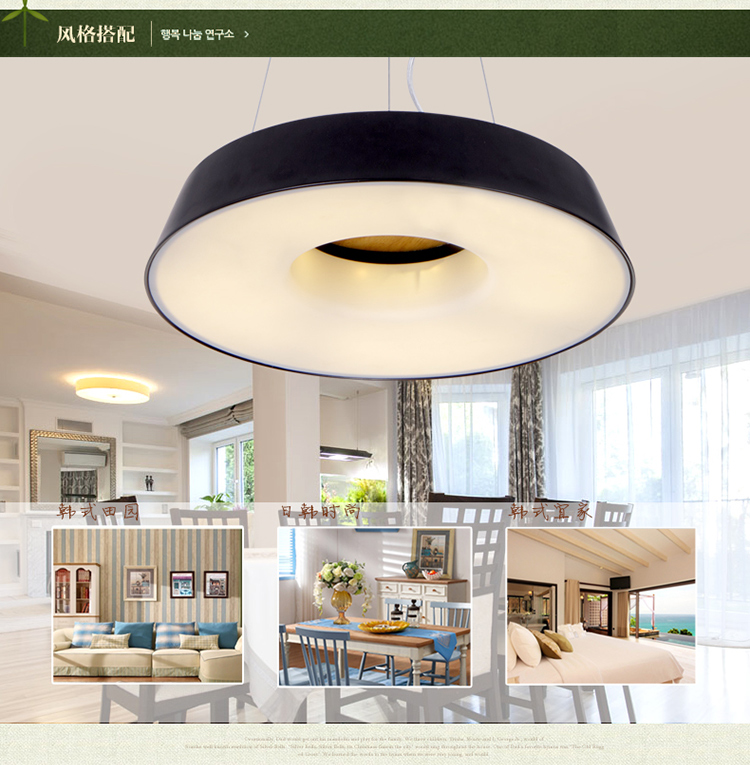 艾登 橡木实木客厅灯 卧室灯 餐厅灯 LED吸顶灯 中式木灯 餐吊灯 圆形灯具H0719 带LED芯片 白光