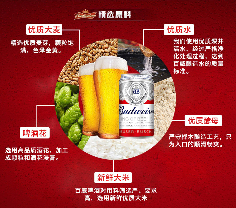 budweiser330ml24批发百威啤酒供应百威