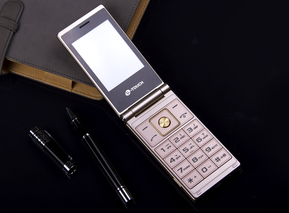 天语(k-touch) t5 移动/联通2g 翻盖老人手机 双卡双待 老年手机 黑色