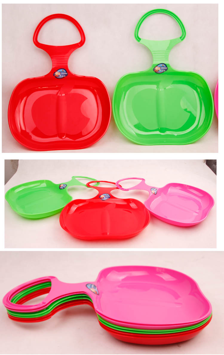 snowslider小苹果款加厚滑雪板滑草片 滑沙片儿童成人滑草板滑沙板