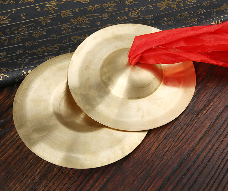 奇宝居16cm小镲黄镲19cm25cm黄铜大镲学生亮镲铜镲黄铜19cm约370g