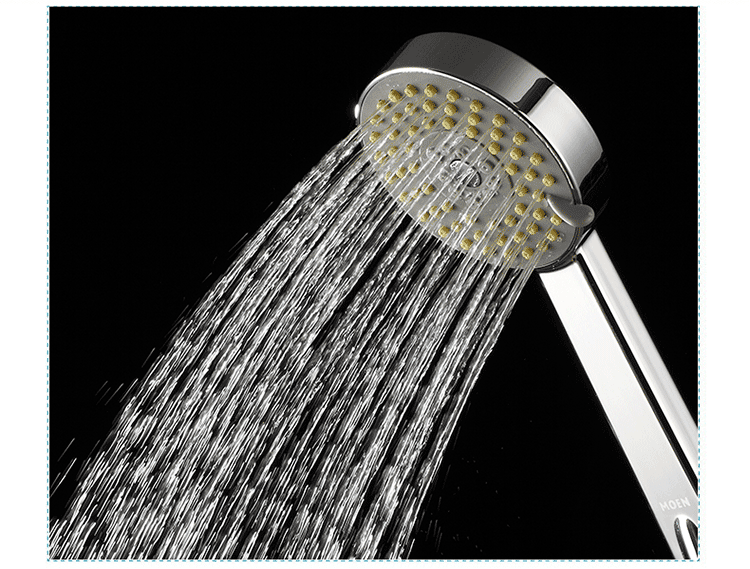 摩恩(moen) 超薄三功能高温塑材手持花洒头 淋浴喷头10520