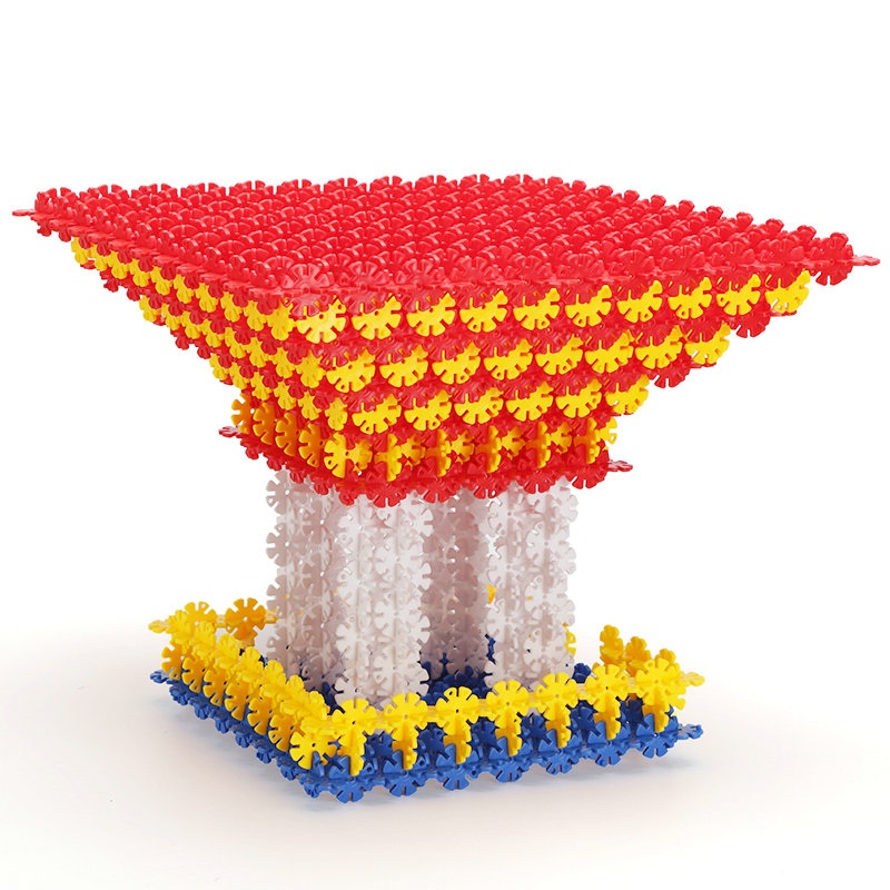 雪花片积木加厚1000拼插男孩女孩儿童36周岁幼儿园玩具