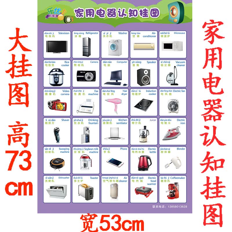 十一,食物认知挂图