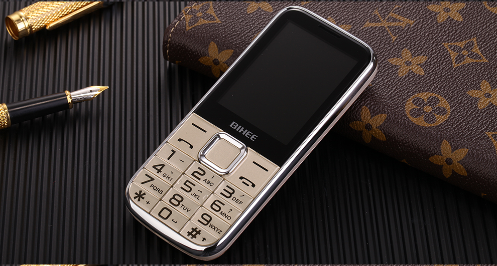 bihee 百合c20a升级版 电信老人机大字大声直板老人手机 紫色