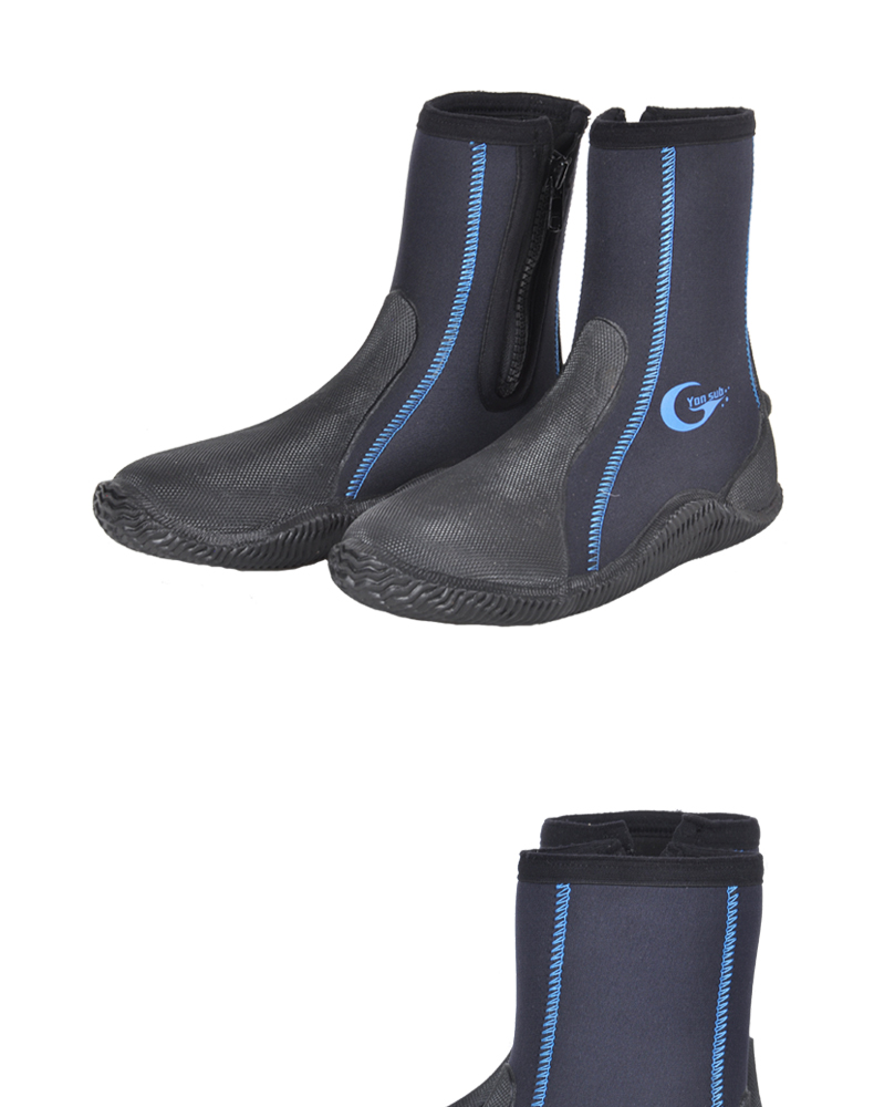 yon sub 潜水鞋5mm钓鱼鞋 潜水靴防滑防刺男女加厚高帮沙鞋滩浮潜 溯