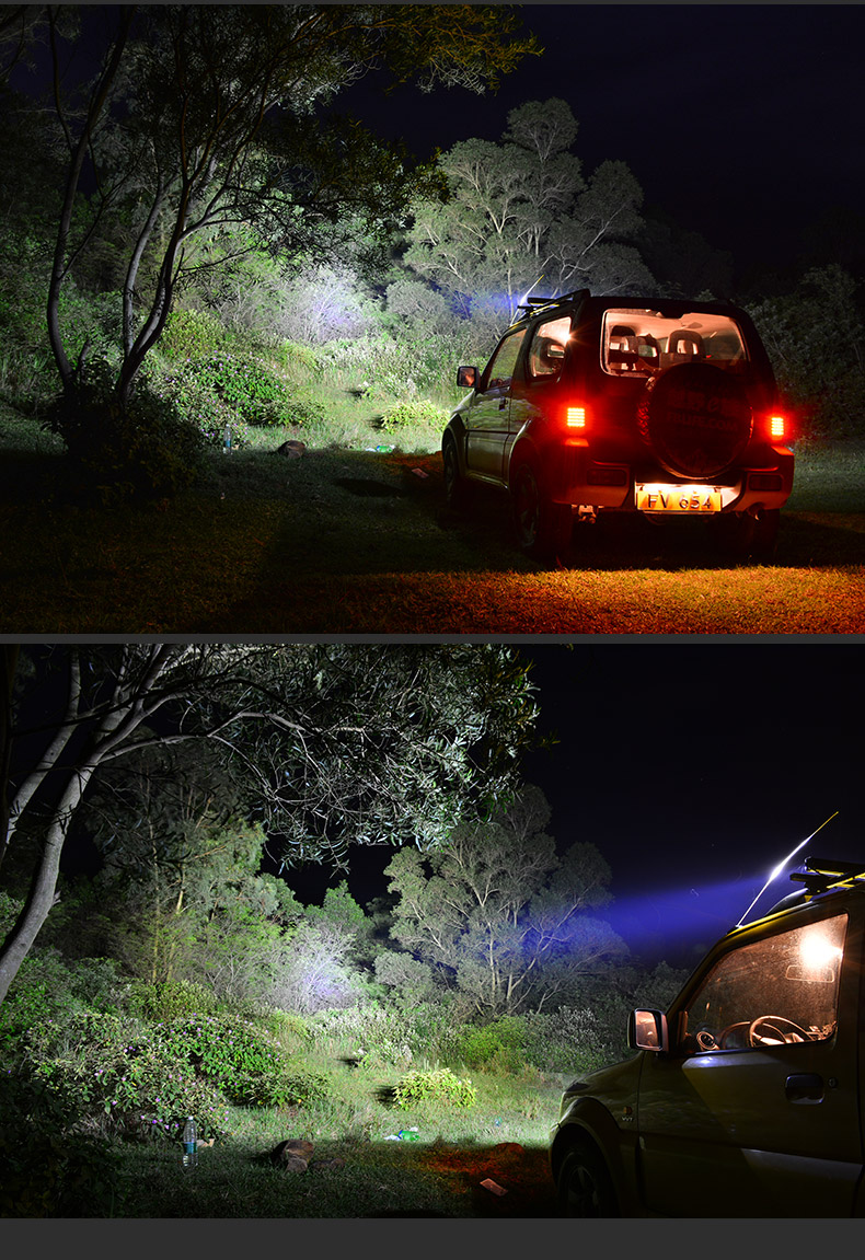 优玛车灯汽车led越野长条射灯强光灯前杠中网灯车顶越野辅助大功率led