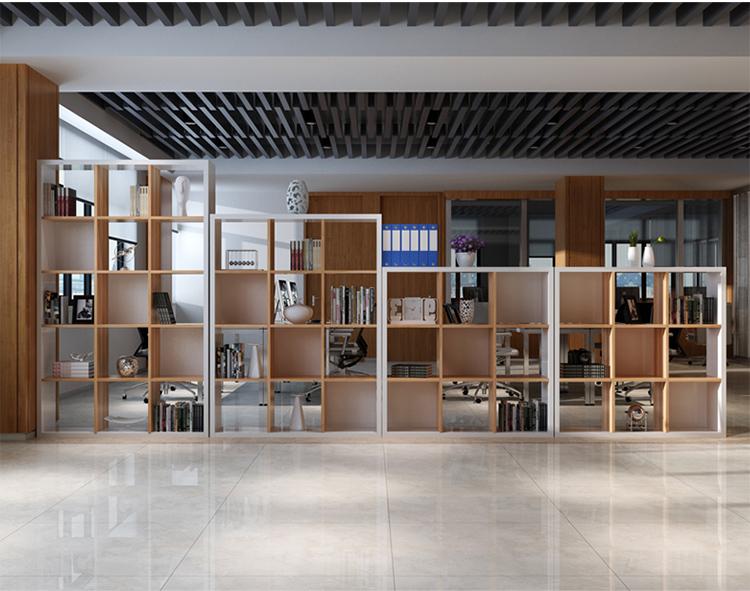 黎纳百木办公家具办公室隔断柜木质组合文件柜图书馆学校书架书店阅览