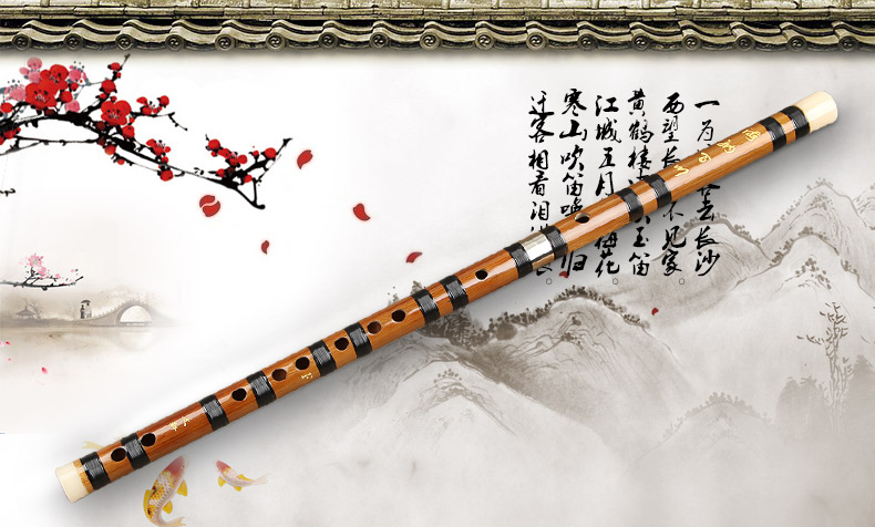 奇宝居 二节苦竹笛子 横笛 笛子乐器 c调【图片