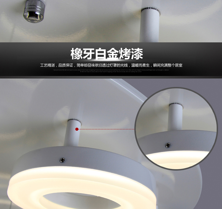 灿丽LED吸顶灯客厅灯餐厅灯卧室灯现代简约灯具圆形高端大气创意时尚灯饰 10头直径80cm带遥控