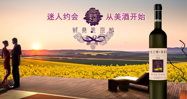 阳光之吻 桑葚酒 桑果酒 低度红酒 喜庆婚宴酒