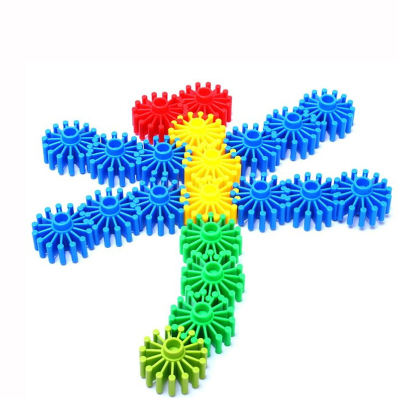 大颗粒圆形齿轮拼插拼装积木幼儿园桌面早教儿童玩具
