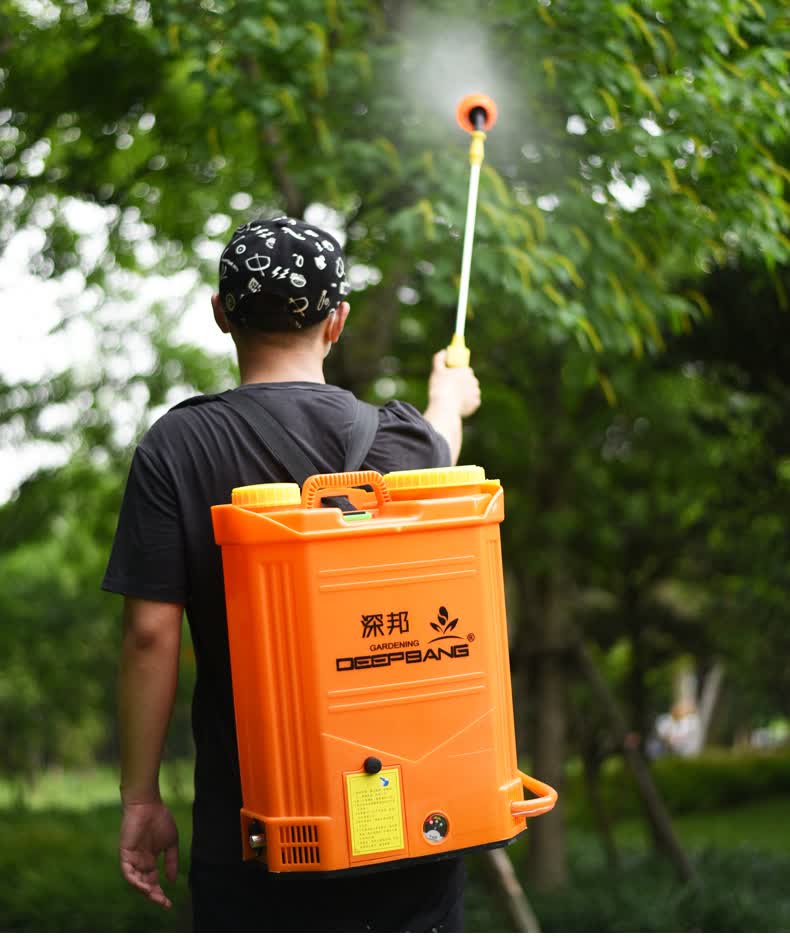 deepbang农用电动喷雾器园林浇花果树打药机背负式大容量高压农药喷洒