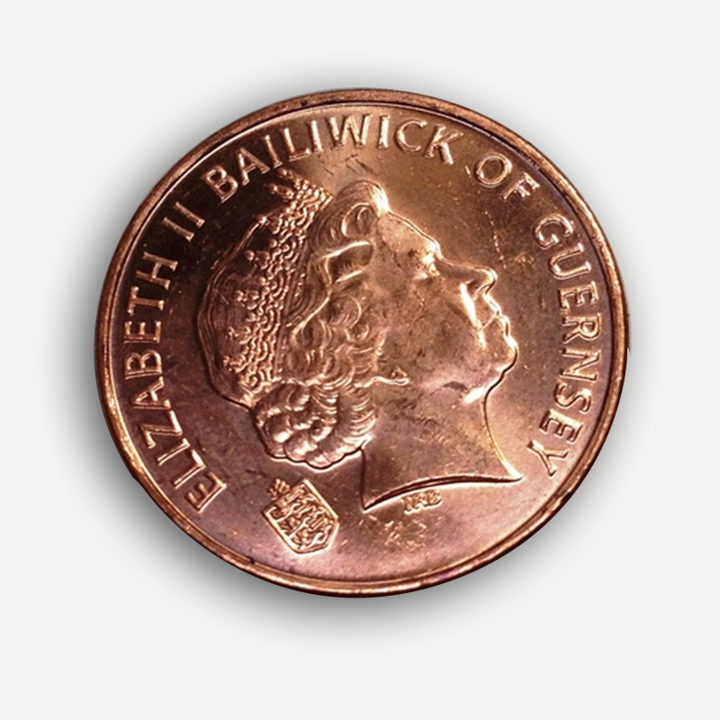 中藏天下外国钱币欧洲硬币大英女王中年花冠1便士纪念币旧币单枚大英