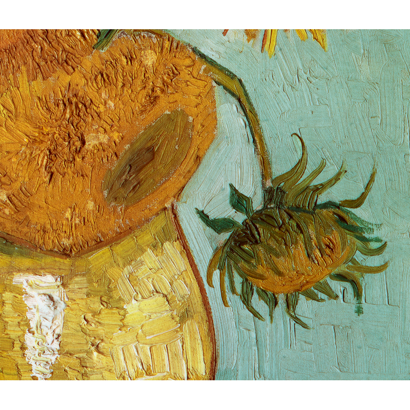 姿翰超高清微喷装饰画梵高凡高向日葵著名油画布画芯油画布画芯86x68