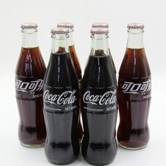 可口可乐汽水 玻璃瓶装300ml可乐,雪碧,芬达混