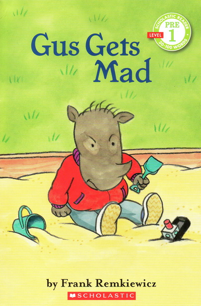 英文原版绘本scholastic reader prelevel 1 gus 4册学乐分级读物图画