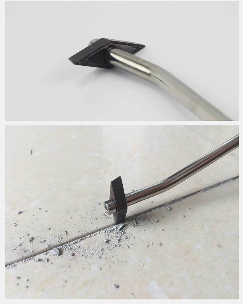 工具美缝剂施工清缝刀瓷砖地砖缝隙清理的神器菱形清缝锥钨钢勾缝清缝