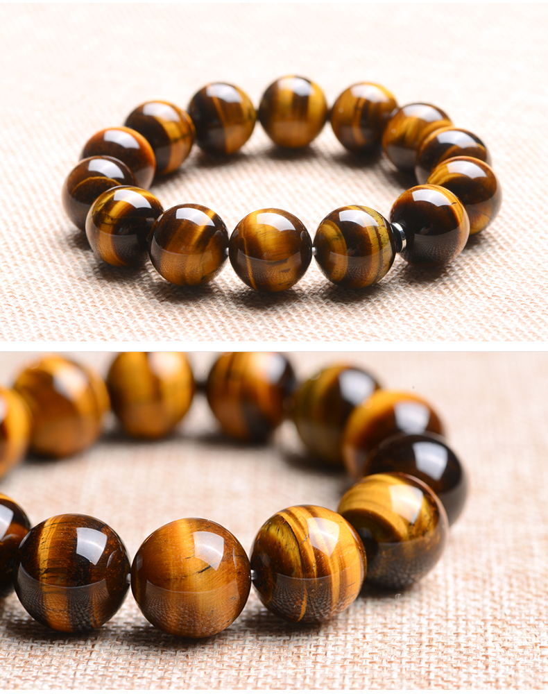 石头记 福星高照16mm 木变石虎睛石虎眼手链 手串男款_现价399元