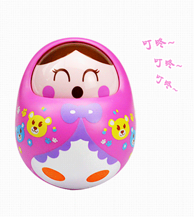 汇乐979点头不倒娃娃儿童带声不倒翁儿童玩具婴儿玩具01岁