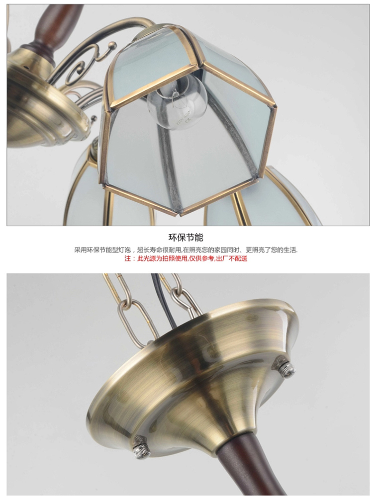 艾登 欧式吊灯 简北欧吊灯 客厅灯 卧室灯 餐吊灯 LED吸顶灯N3073 带LED光源 9头 吸吊两用