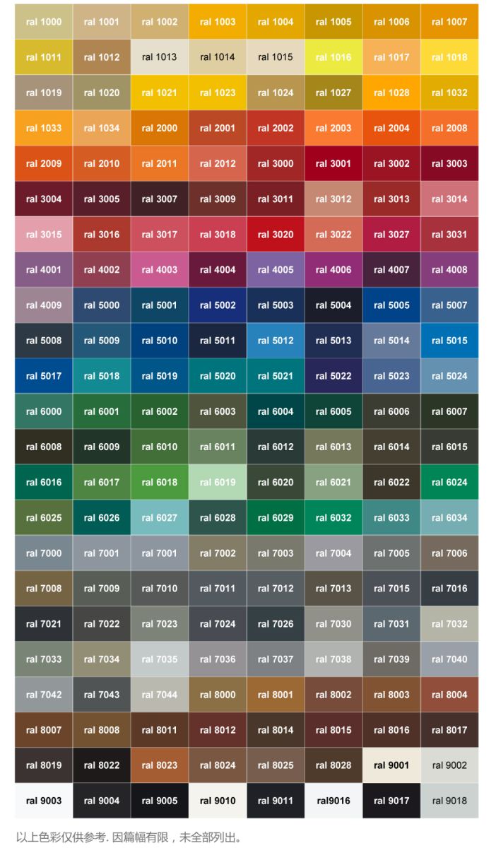 德国ral劳尔色卡标准油漆涂料色卡ral k5 欧标劳氏色标 标准色样213色
