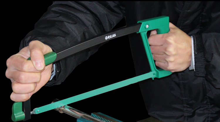 老a (laoa) 可调式铝合金锯子 钢锯架 手锯/(重型包胶铝合金钢锯架)