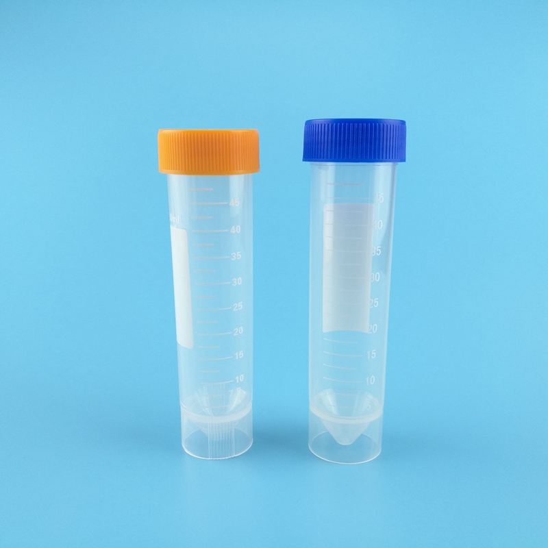 丫米 塑料50ml螺口离心管 刻度试管 锥底样品管 ep管 50支/包开票