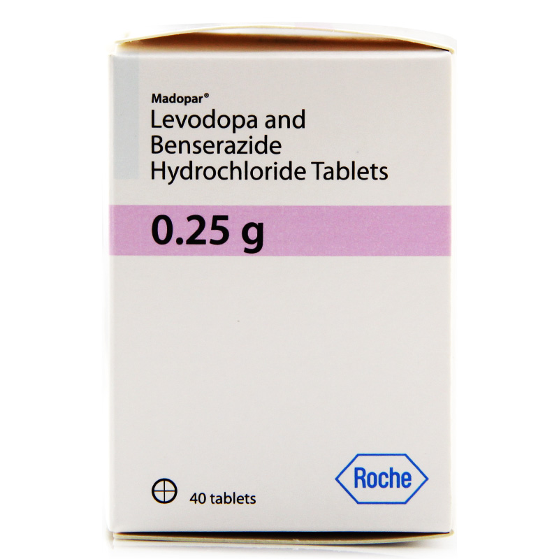 美多芭多巴丝肼片025g40片盒帕金森综合症脑炎后动脉硬化性手抖静止性