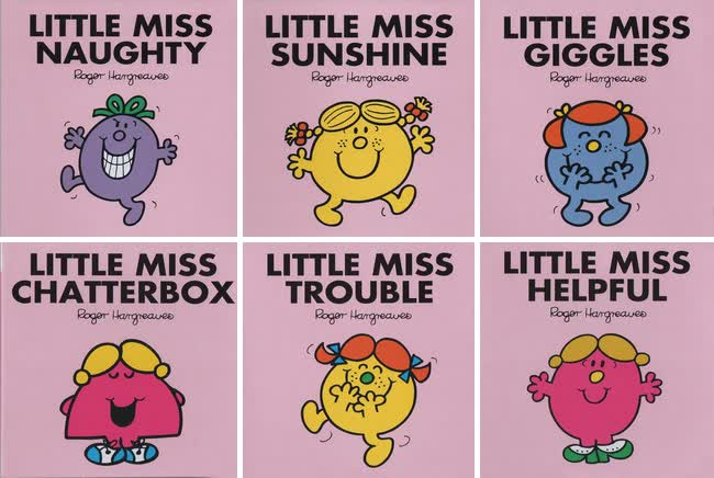 英文原版绘本 little miss 6册奇先生妙小姐超级图书馆情商启蒙纸板书