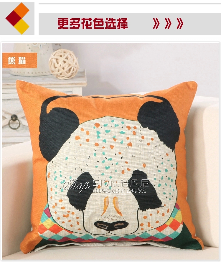 诗凡尼美式沙发抱枕套床头靠枕 儿童靠垫北欧宜家靠背含芯 蜜蜂鸟 45*45cm(含芯)