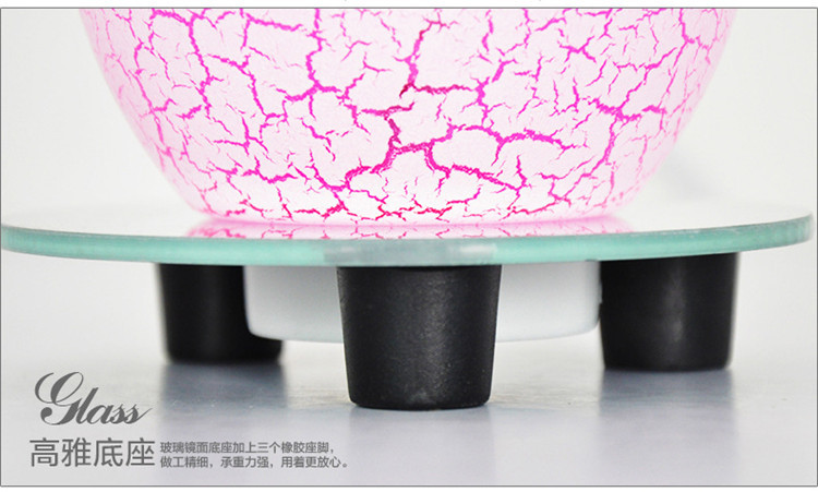 心心香印石花蛋香薰灯 创意新奇特插电调光香薰灯精油灯香薰台灯香家居饰品灯创意礼品装 紫色