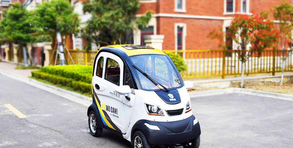 nlight 恩莱德m700两门三座电动四轮车代步车差速电机带暖风倒车影像