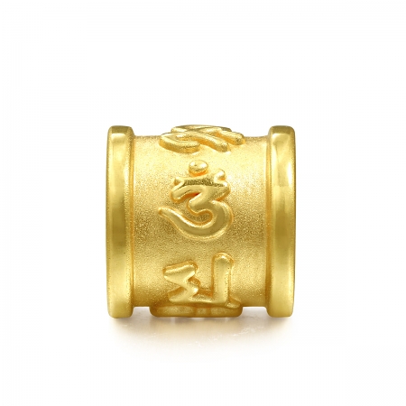 周生生 黄金(足金)charme串珠系列六字大明咒转运珠 86695p 定价